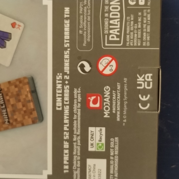 Minecraft playing cards in tin nib - Picture 4 of 4